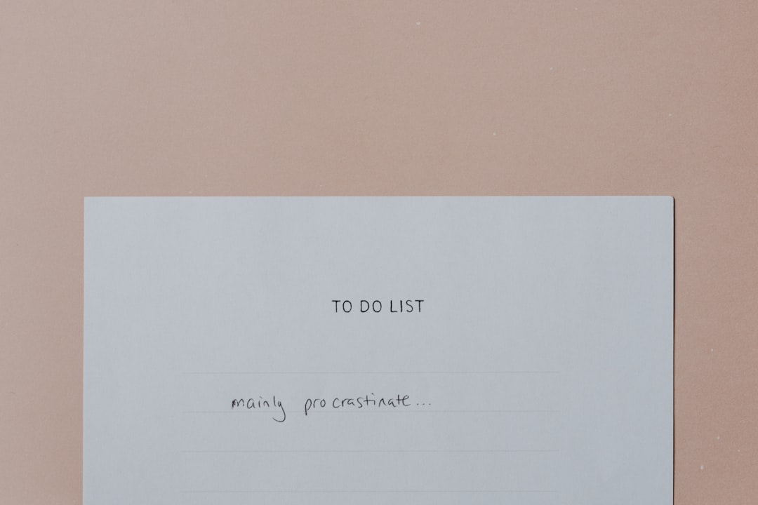 What to Do Once
